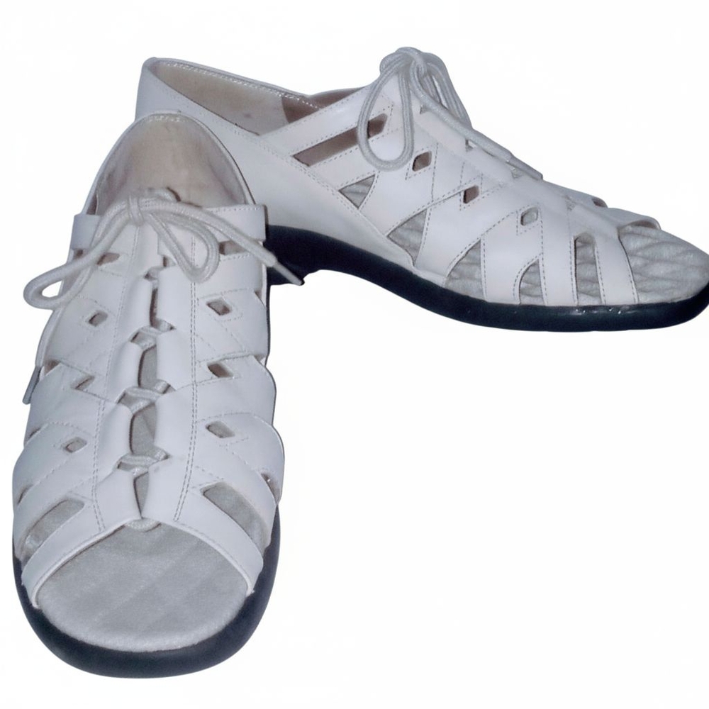 I LOVE COMFORT Leather All Day Walking Support Sandals Women's 9.5 DISCONTINUED